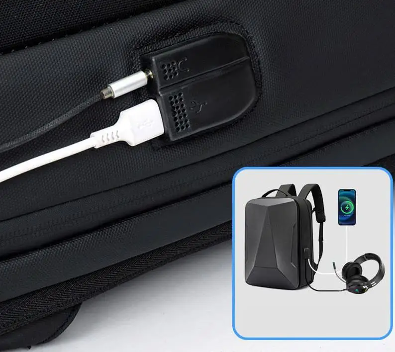 Harde schaal waterdichte compressie rugzak heren ABS anti-diefstal e-sports 16-inch laptoptas verlengde rugzak met grote capaciteit heren