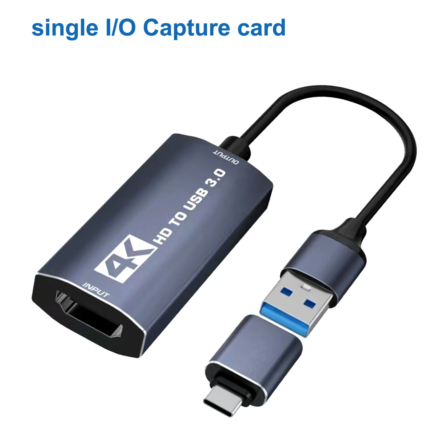 Scheda di acquisizione audio video Balabaxer 4K, USB3.0 con cavo HDMI, dispositivo di acquisizione full HD 1080p per modifica video, tablet