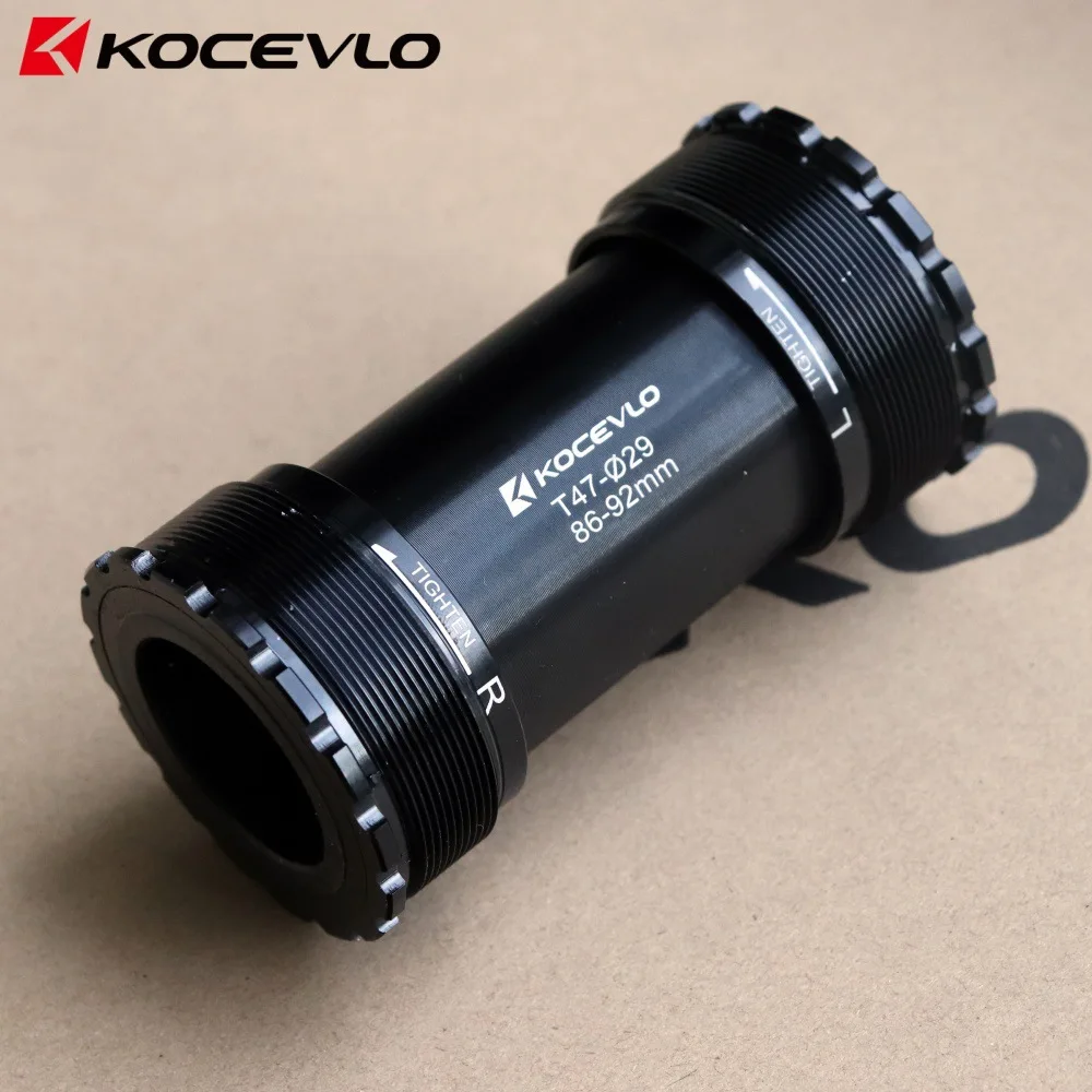 KOCEVLO T47 Threaded DUB Bottom Bracket Inner Diameter 47mm Width 68-86.5MM Aluminum Bearing For 24MM /28.99 Cranksets Axis