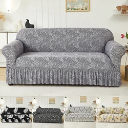 1/2/3/4 Seater Nordic Sofa Skirt Cover Stretch Spandex Sofa Cover for Living Room Armchair Slipcover Furniture Protector