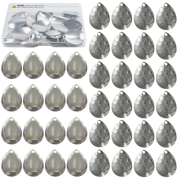 낚시 스피너 블레이드 키트, 콜로라도 블레이드 루어 제작 액세서리, 스피너베이트 인라인 스피너 월아이 리그, 연어 송어, 50 개