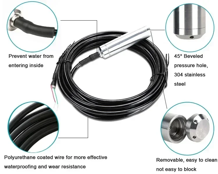 3926909989Hot SalesHydrostatic Liquid Level Pressure Transmitter Water Level Indicator For Plants