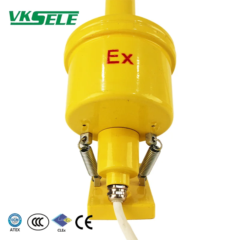 VKSELE Explosion-proof  DH-II Yellow Cast Aluminum Shell Slip Detector, Belt Conveyor Speed Slip Protection Switch