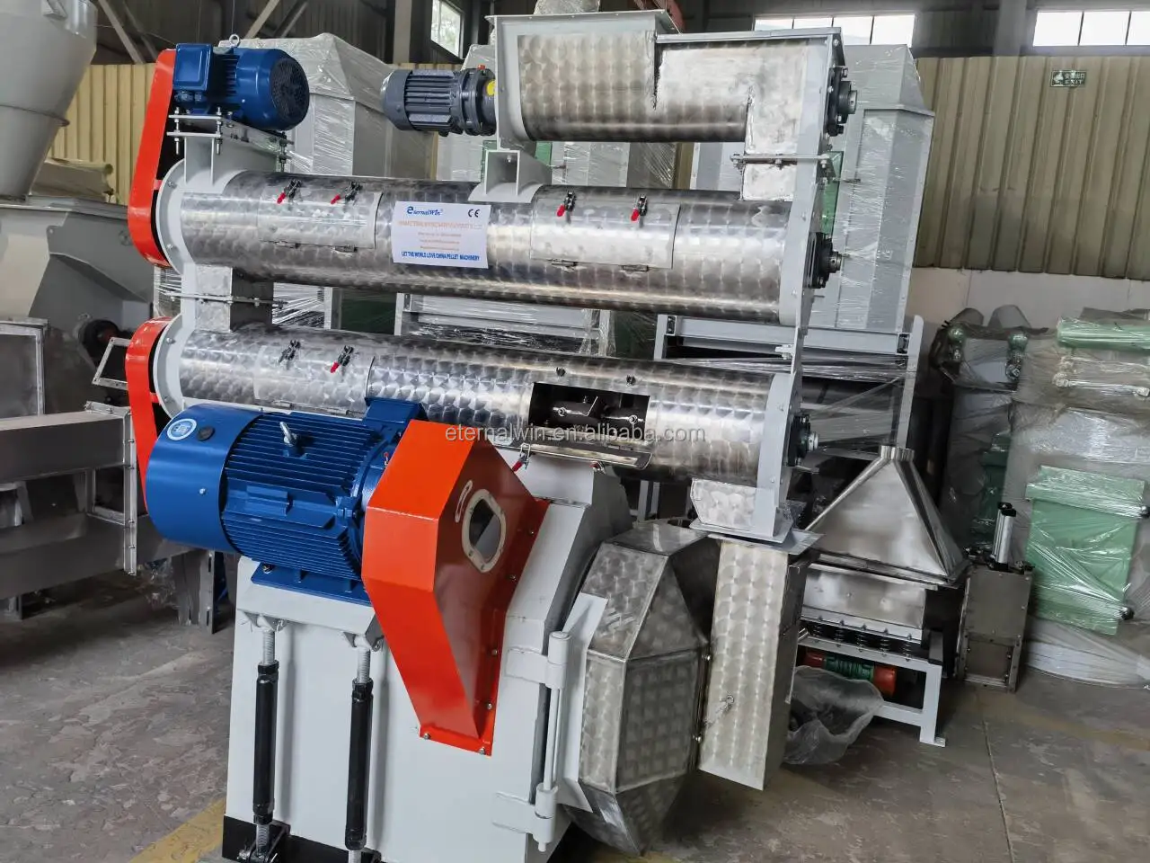 Pellet Machine Ring Die Feed Pellet Machine Corn Straw Forage Soybean Meal As Raw Material