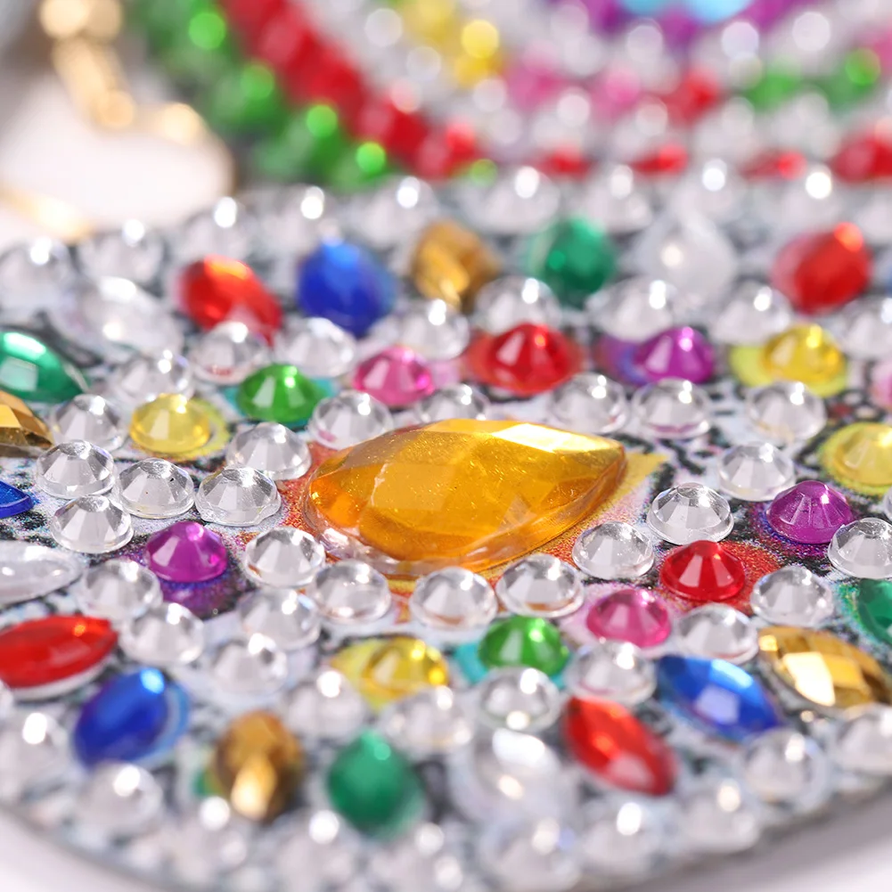 1คู่ DIY ภาพวาดเพชรสตั๊ดต่างหูผู้หญิงของขวัญหู Dangles Mandala รูปแบบเย็บปักถักร้อยพิเศษรูปร่างต่างหู Handmade Art