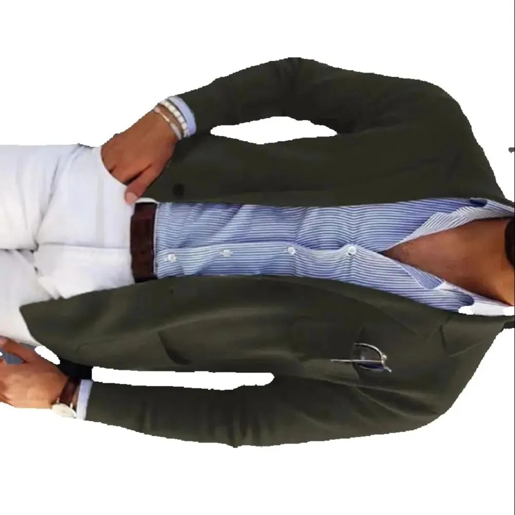 

Мужской деловой пиджак в стиле бизнес-кэжуал, весенний новый формальный деловой костюм 2026, модный приталенный британский пиджак-пальто для повседневной носки