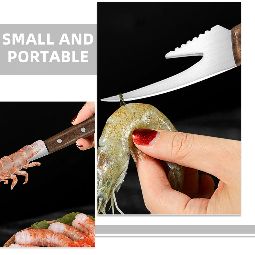 

2pcs Shrimp Deveiner Tool Stainless Steel Shrimp Peeler Crab Tools Fish Line Remover Shell Opener Kitchen Gadgets