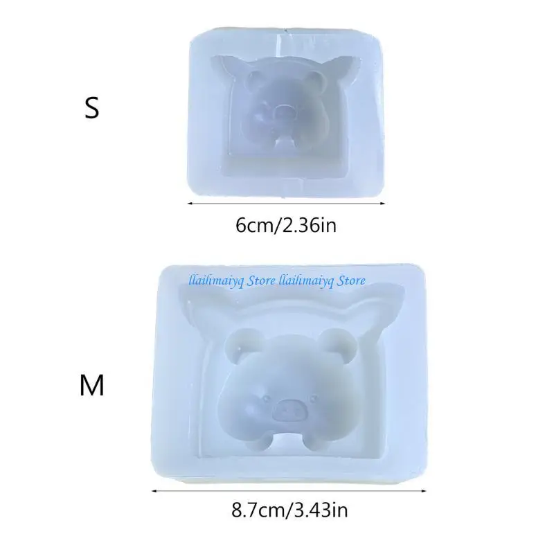 573B مصغرة خنزير الخنزير خبز القالب كعكة البسكويت السيليكون صب قوالب ديي المطبخ ملحق جعل القالب سهلة تنظيف القوالب #6