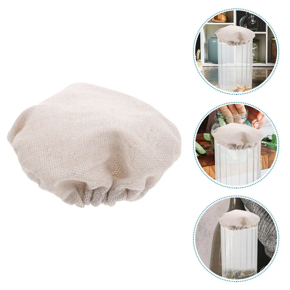 

2Pcs Jar Cloth Lid Replacement Sourdough Starter Cover Glass Tank Protective Cap Kitchen Use Jar Cloth Lid