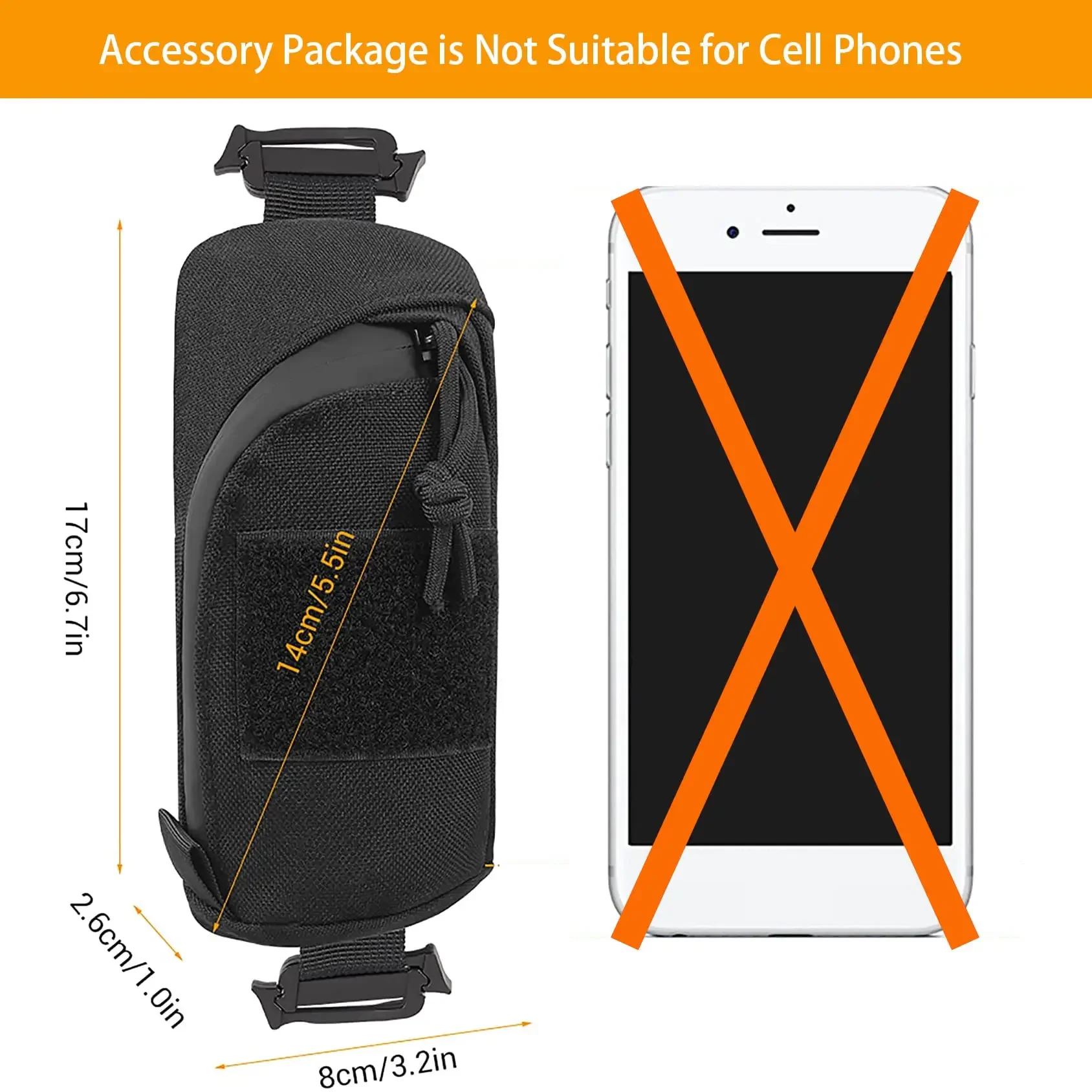 Hunting Backpack Strap Pouch Molle Accessory Pocket Multifunctional EDC Tool Bags for Belt Outdoor Sport Climbing Cycling Hiking