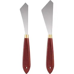 2/4pcs Painting Knife Set Painting Mixing Scraper Stainless Steel Palette Knife Painting Art Spatula with Wood Handle painting