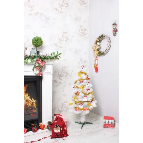 Use At Market 90 cm Economical Christmas White Pine Tree Set 1