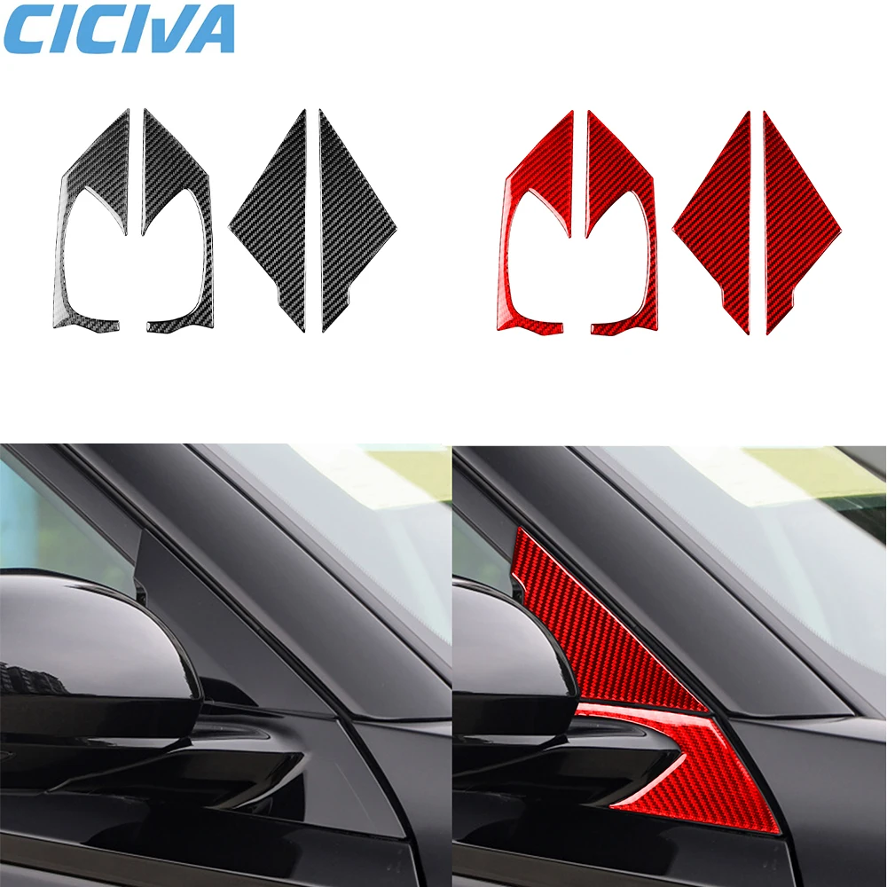 

For Nissan Altima 2019-2024 Real Carbon Fiber Outer A-pillar 4 pieces Trim Car Interior Decoration modification Accessories