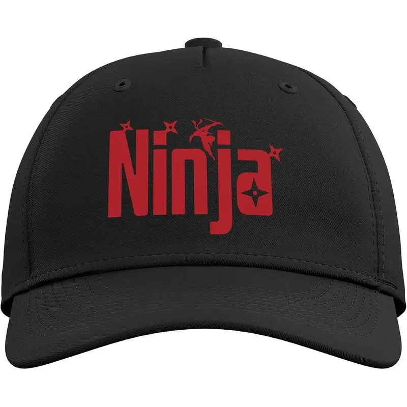 Ninja With Throwing Stars Adjustable Baseball Hat
