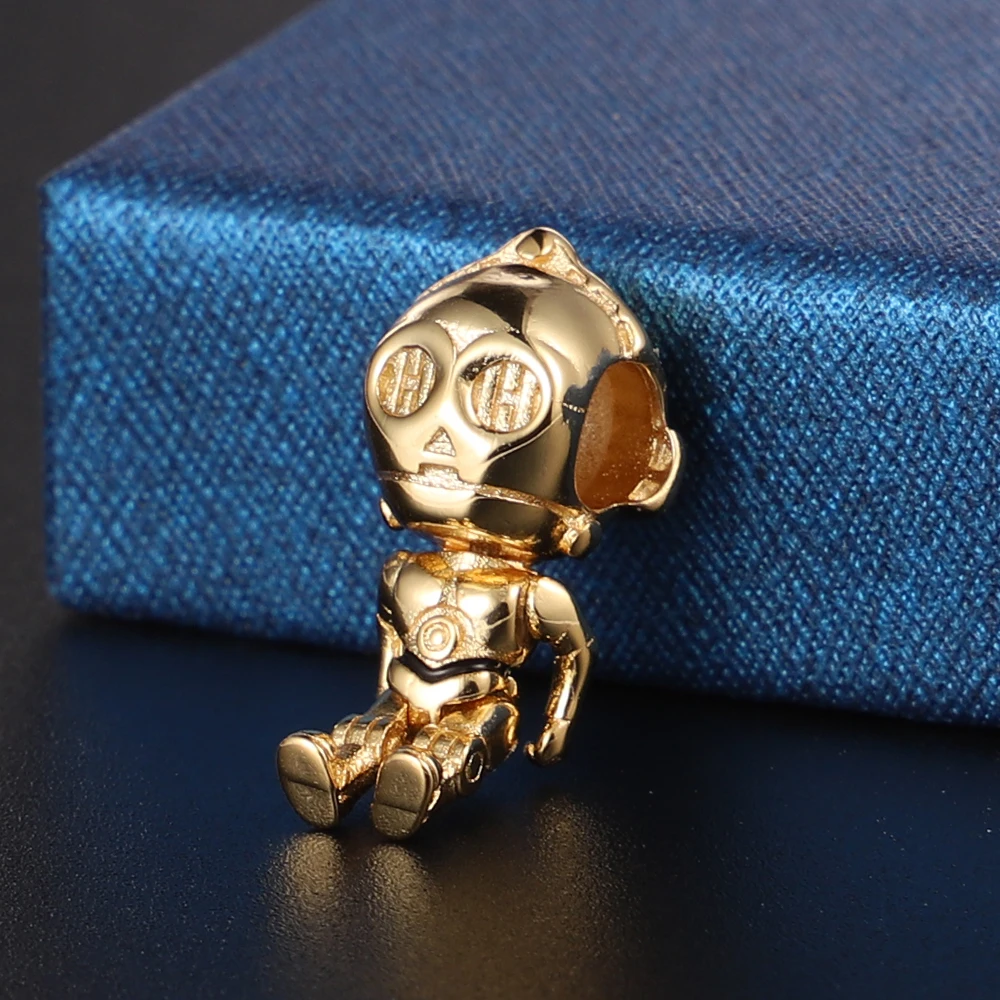Space Movie Character Charm Beads Robot Alien Dangle Charms Fits 3mm Bracelet Necklace For Women Pendant Luxury Jewelry Making
