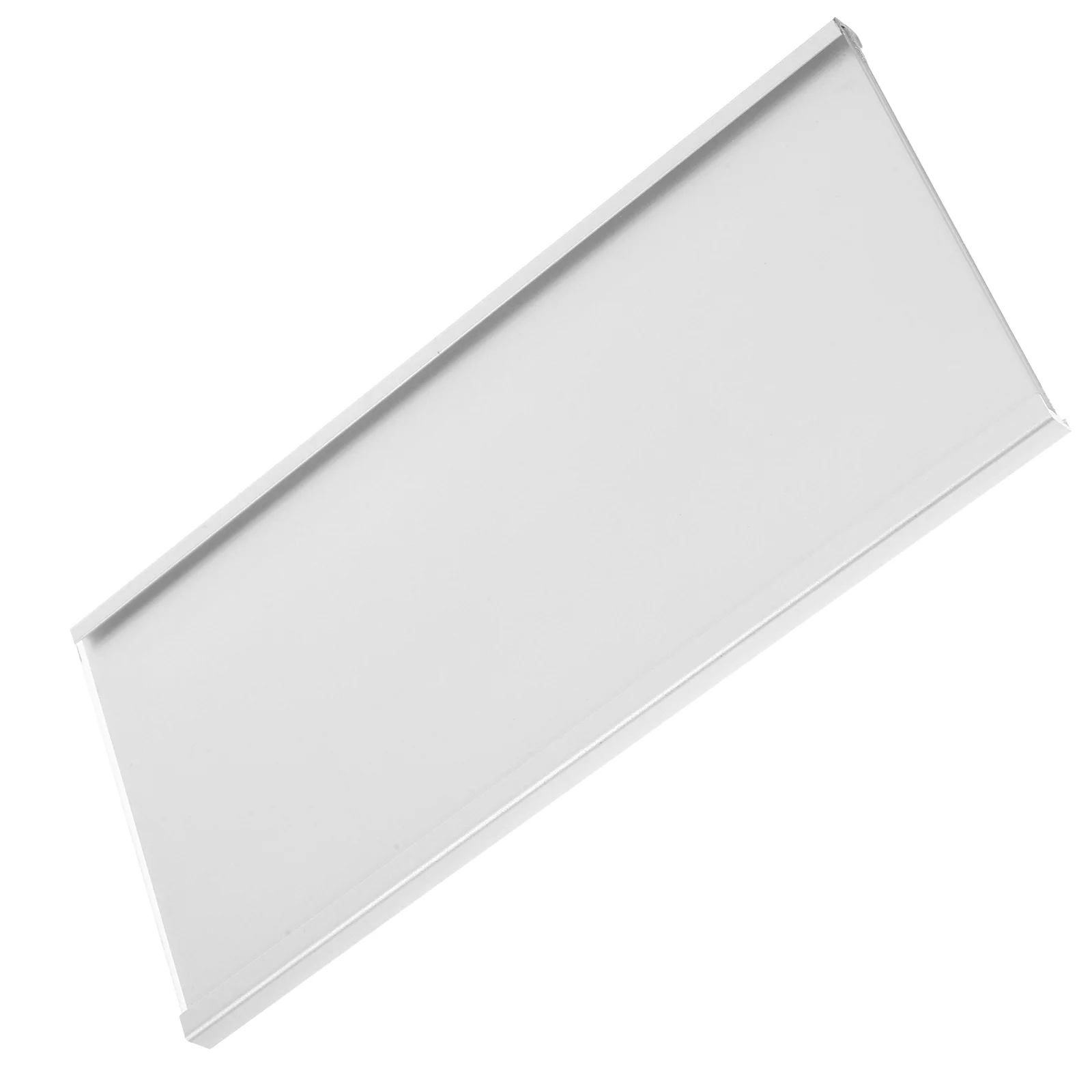 Acrylic Name Card Holder Clear Hanging Rack Workstation Sign Staff Tag Display Aluminum Alloy Job Information Holder Desk Label