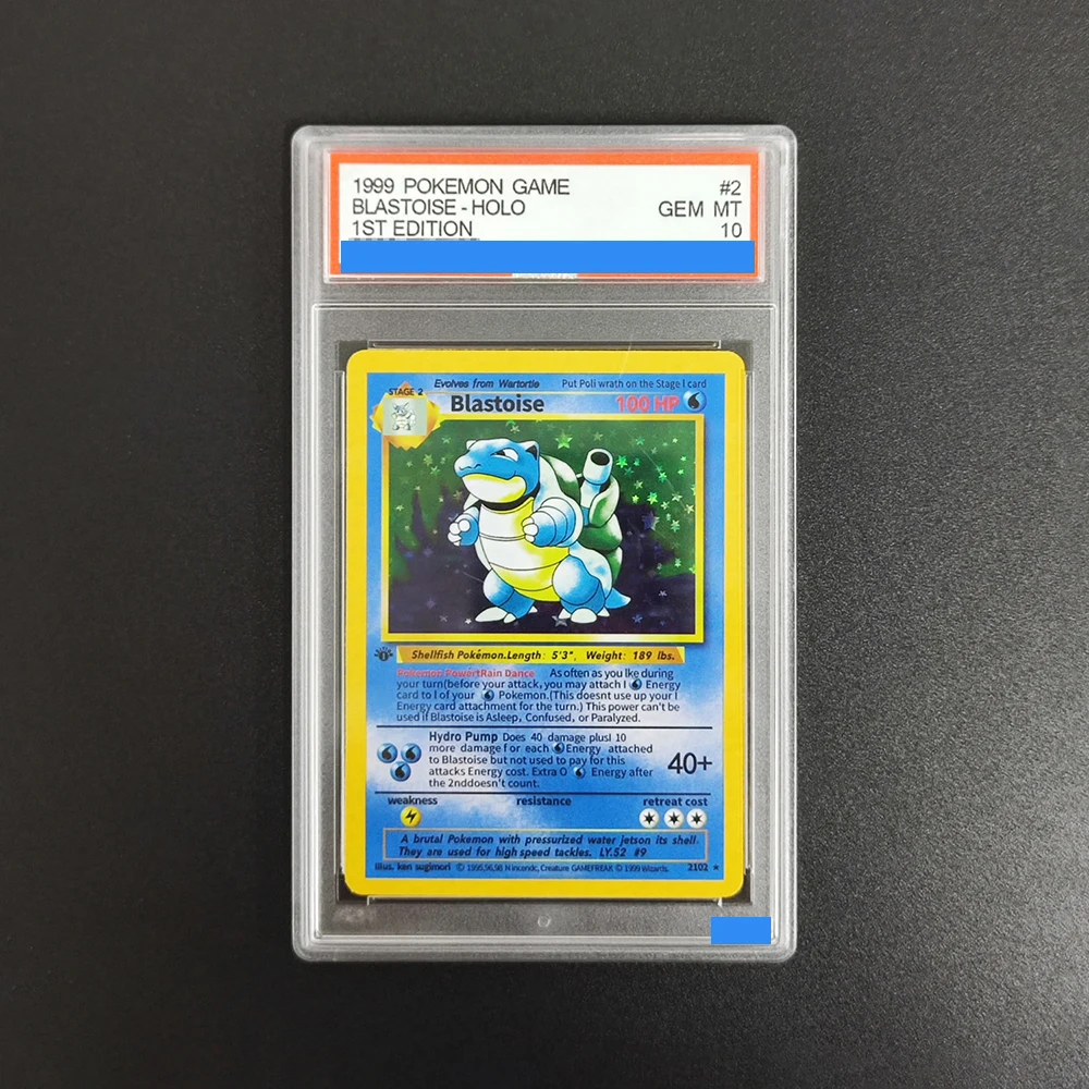 DIY 1999 PKM Card GAME 1ST EDITION CHARIZARD MEWTWO GYARADOS BLASTOISE HOLO Grade Gem Mint 10 Collection Card