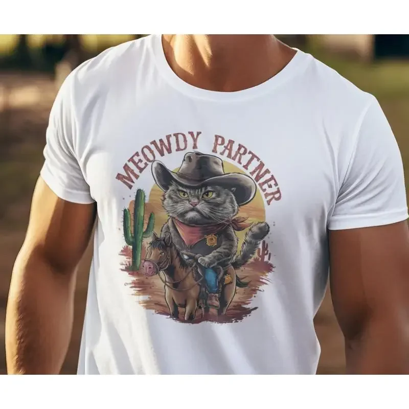 Meowdy Partner CaT T Shirt Western Cowboy For Lover Texas