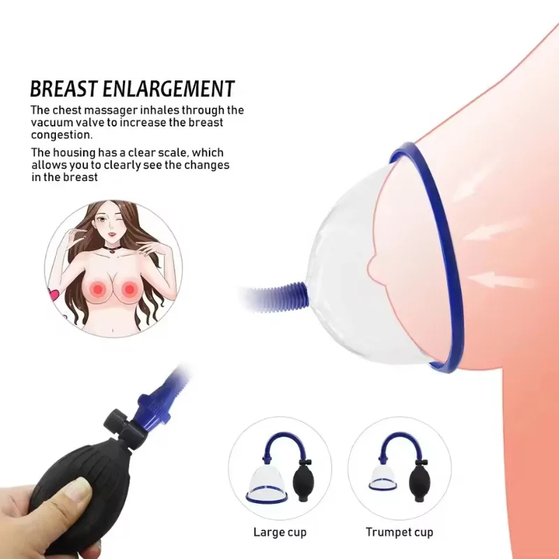 Electric/Manual Breast Enlargement Pump For Womens Vacuum Cupping Body Breast Massage Cups Vacuum Breast Enlargement Pump Butt