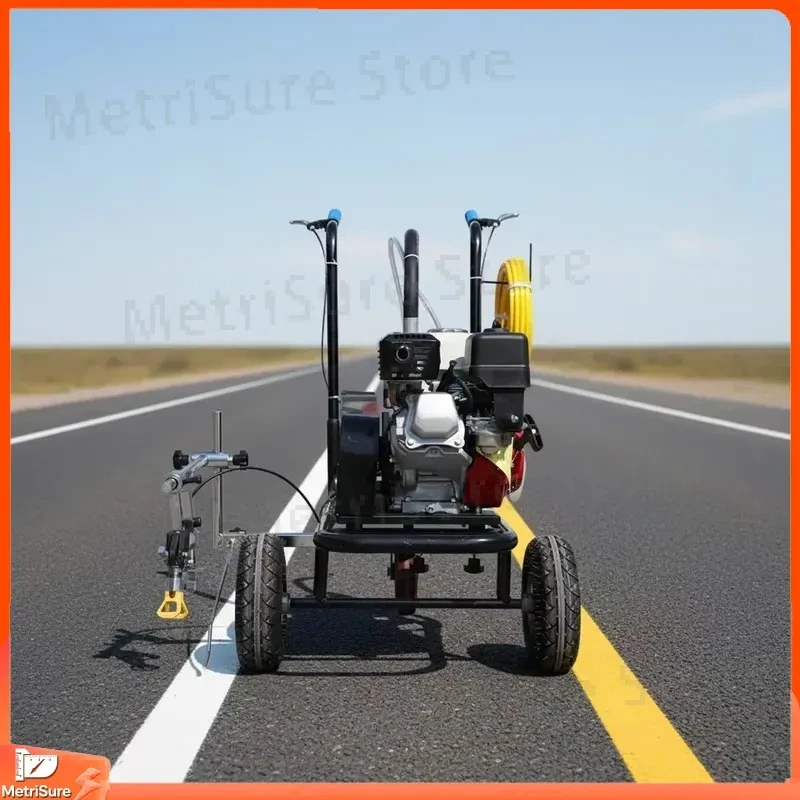 Portable Hand-Pushed Cold Paint Line Marking for Road Traffic Runway Parking Lot Pavement Striping Equipment