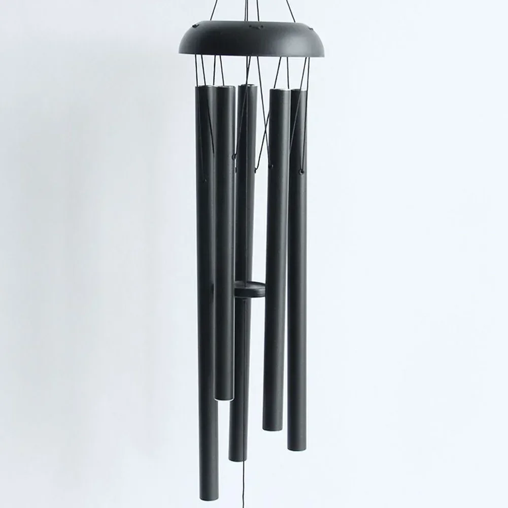 Garden Wind Chimes Aluminum Aluminum Pipe Rust-proof 36 Inch Length 5 Tubes Adjustable Creative For Patio High Quality