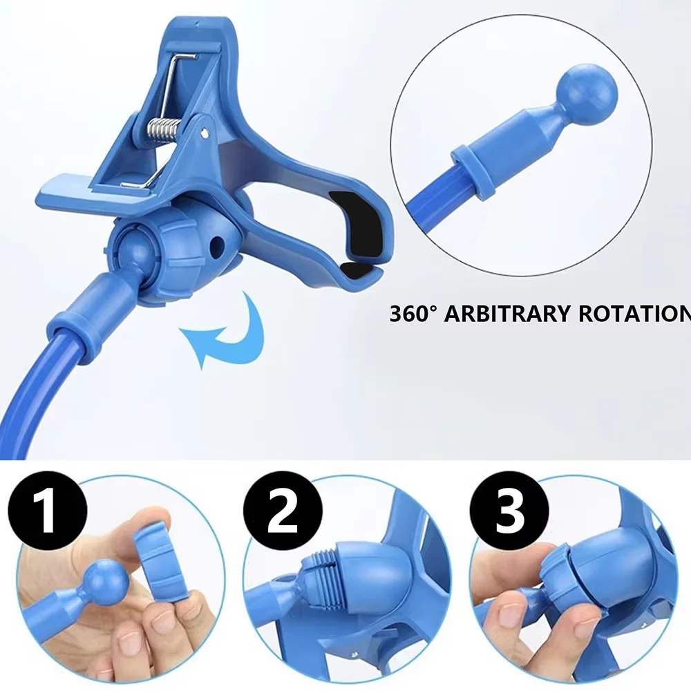 حامل هاتف عالمي مرن كسول السرير سطح المكتب قوس المحمولة قابل للتعديل الذراع كليب الهاتف المحمول جبل حامل حامل الهاتف الذكي