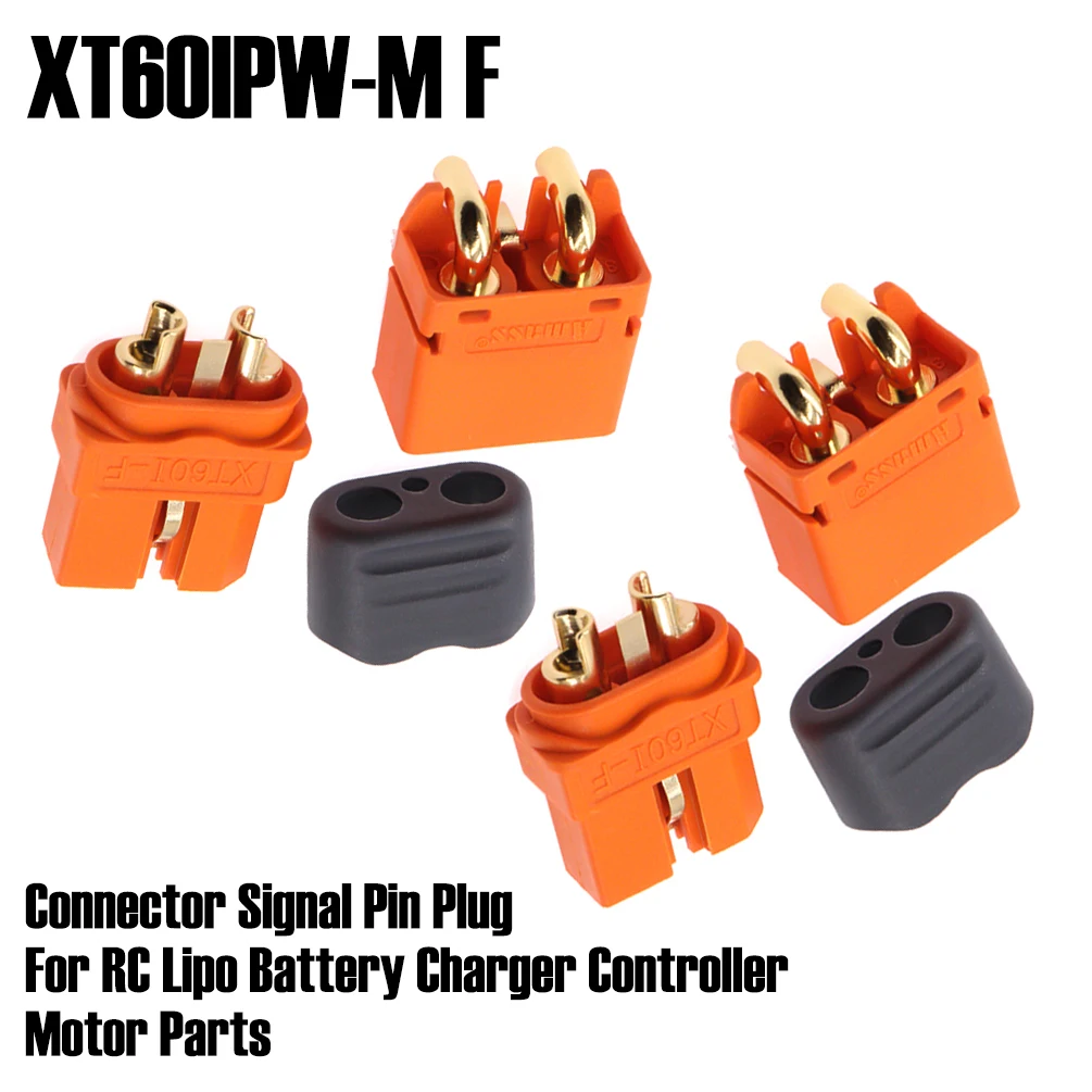 Original Amass XT60IPW-M/F 2+1 Signal Pin Gold Plated Connector Plug for RC Lipo Battery Charger ESC Motor Drone Power Parts