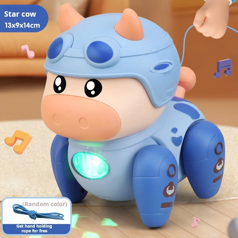 Cute Music Cow Toy For Kids - Dancing Crawling Toy, Can Light Up, Simulates Walking, ChasingLearning To Climb, Perfect Halloween