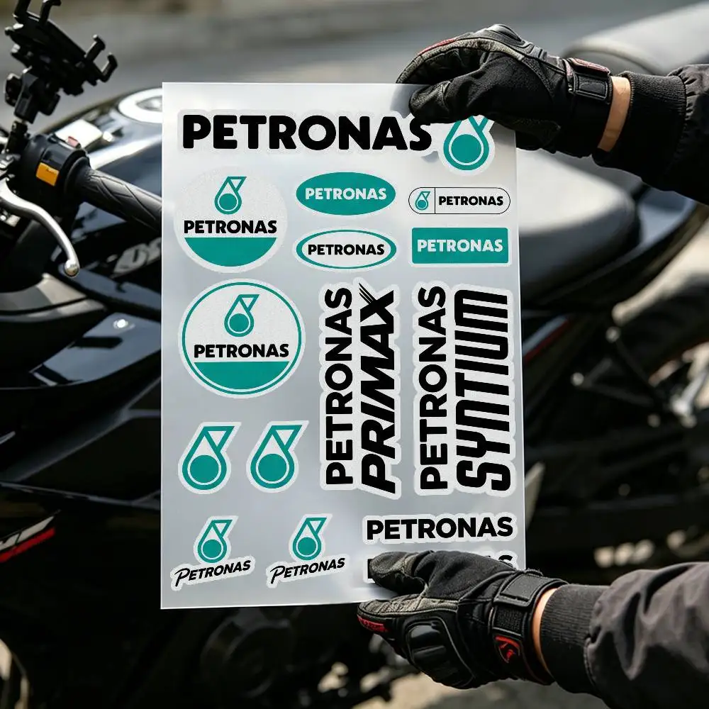 For PETRONAS Reflective Strip Sticker Universal Safety Warning for Car Motorcycle Bike Helmet  High Reflective Waterproof