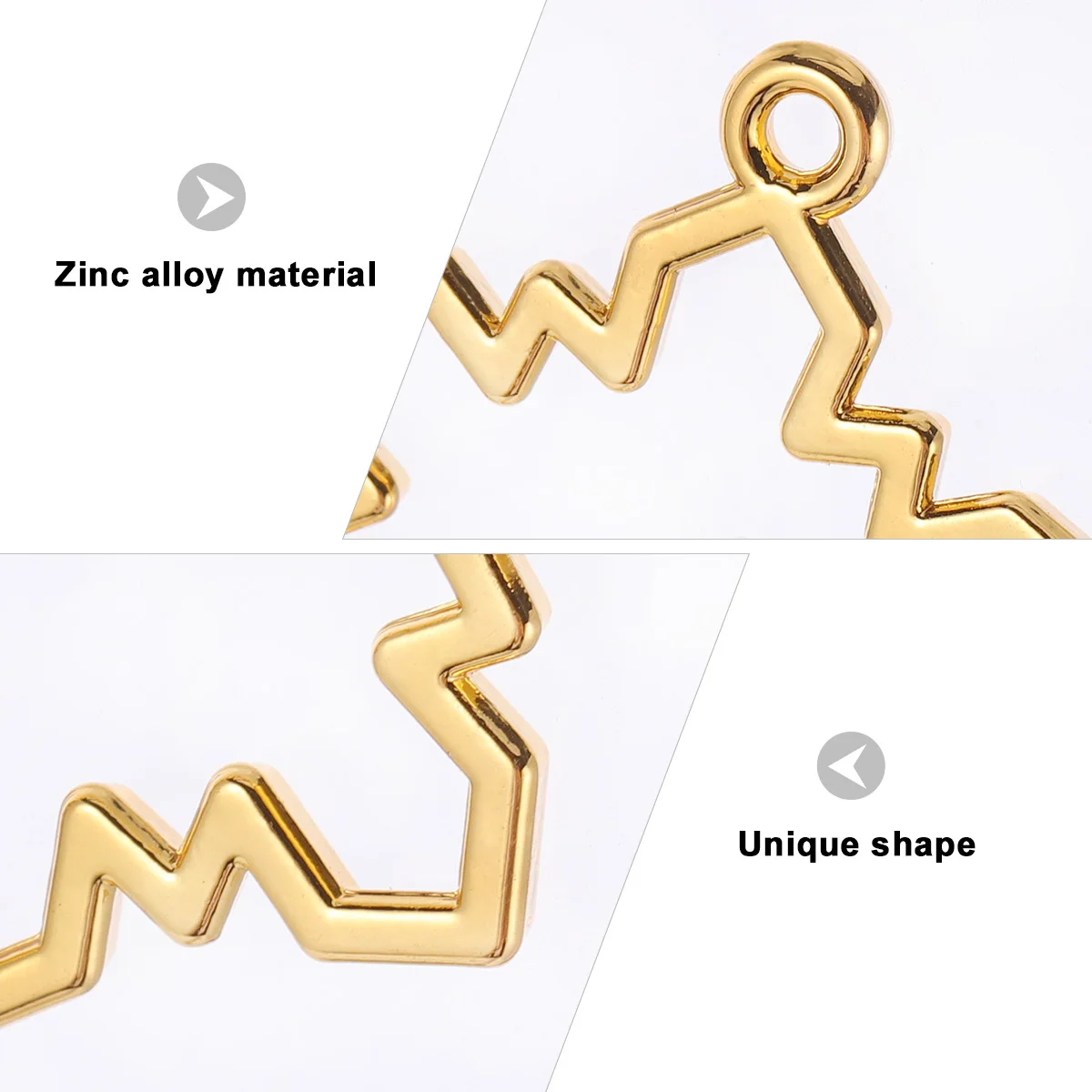 

10pcs Metal Frames Jewelry Pendant Frame Lightweight Alloy Open Back Bezel Pendant DIY Christmas Jewelry Accessories