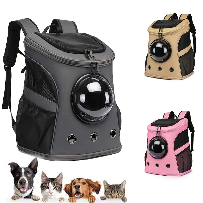 

Breathable Oxford Pet Bag Large Cats Carrier Hiking Backpack Travel Portable Space Capsule Puppy Backpack for Pet Shop
