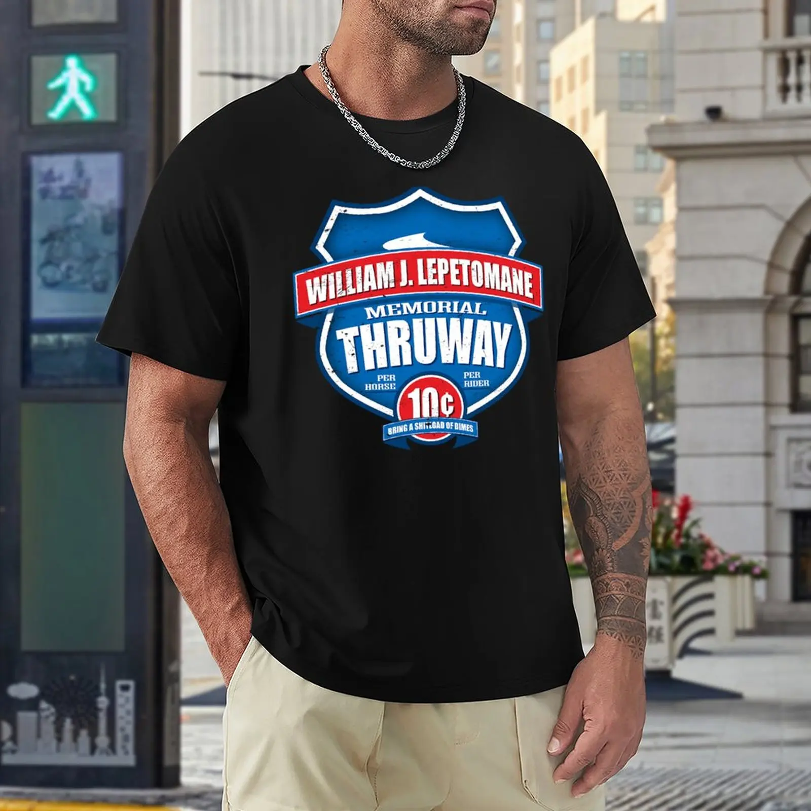 William J. Lepetomane Memorial Thruway T-Shirt Blouse T-shirt short oversized t shirt t-shirts man black t shirts for men