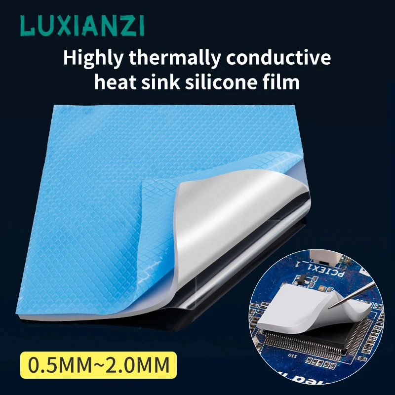 LUXIANZI 15W/MK CPU Heatsink Cooling For Phone Gaming Laptop GPU Radiator Silicone Pad High Quality Thermal Pads 10mm*100mm