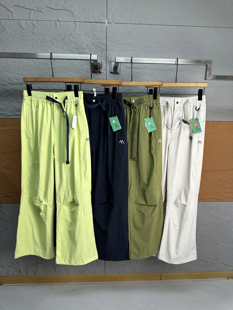 

Уличные повседневные брюки Молодежные активные брюки из смеси нейлона и спандекса Четыре сезона Универсальные прямые длинные брюки для альпинизма...