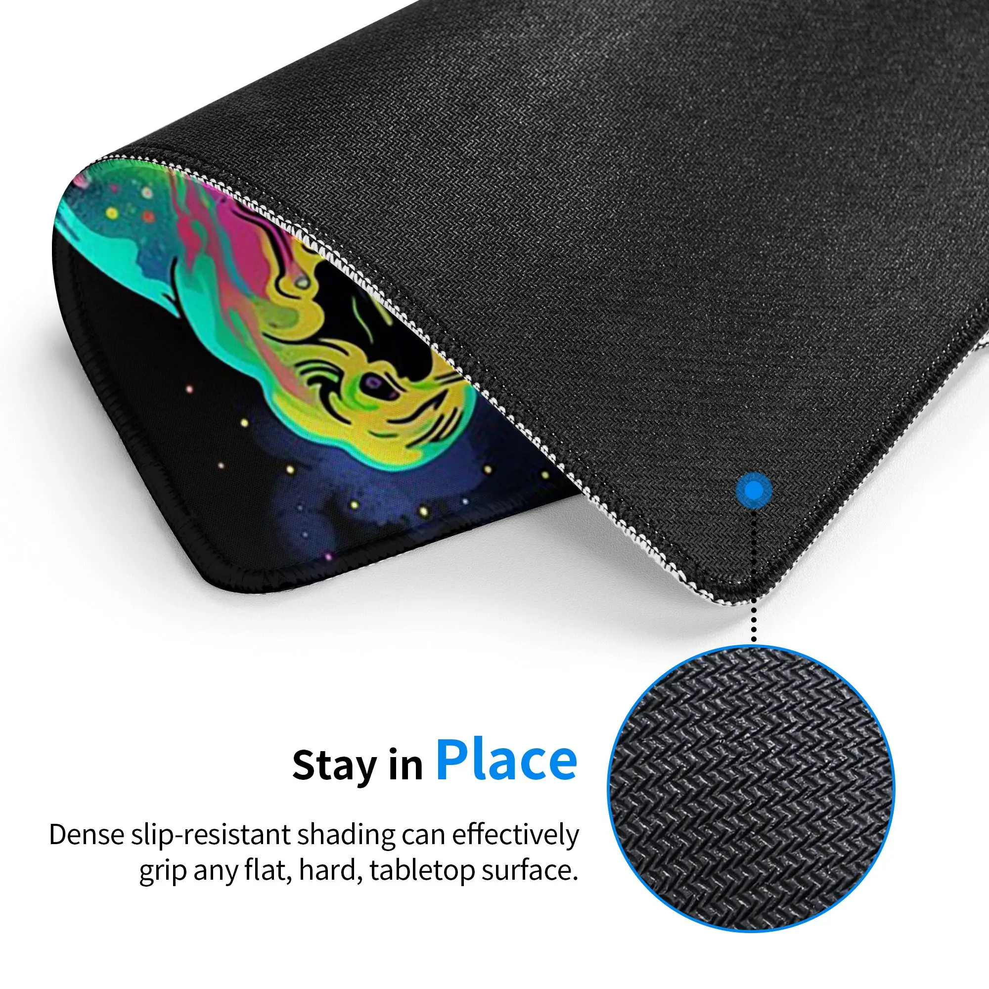 Strange Mushrooms And Skull Magic Mouse Pad Computer Keyboard Mouse Mat Gaming PC Laptop Desk Mat Office Table Mats