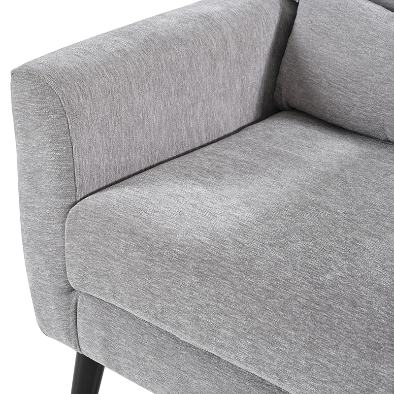 Moderno acento cadeira para sala de estar, Chenille braço cadeiras, estofados poltrona, confortável macio acolchoado Lounge Chair, pequeno Spa