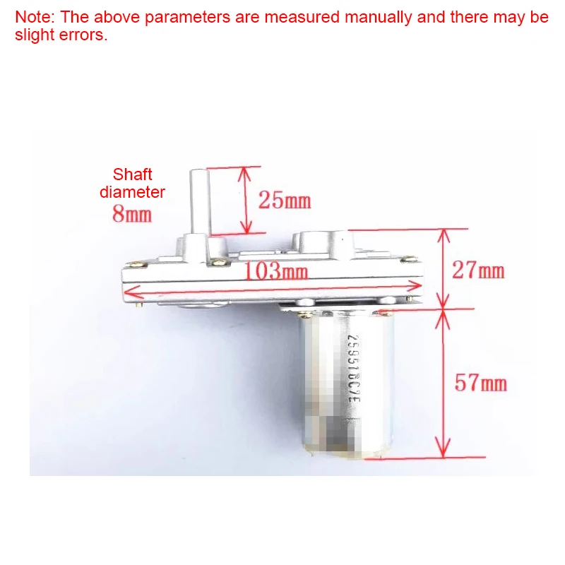 Dc 12V 24V 45-200Rpm Hoog Koppel Elektrische Dc Wormkast Motor Snelheidsreductiemotor Heen En Weer Bewegende Lineaire Actuator Motoronderdeel