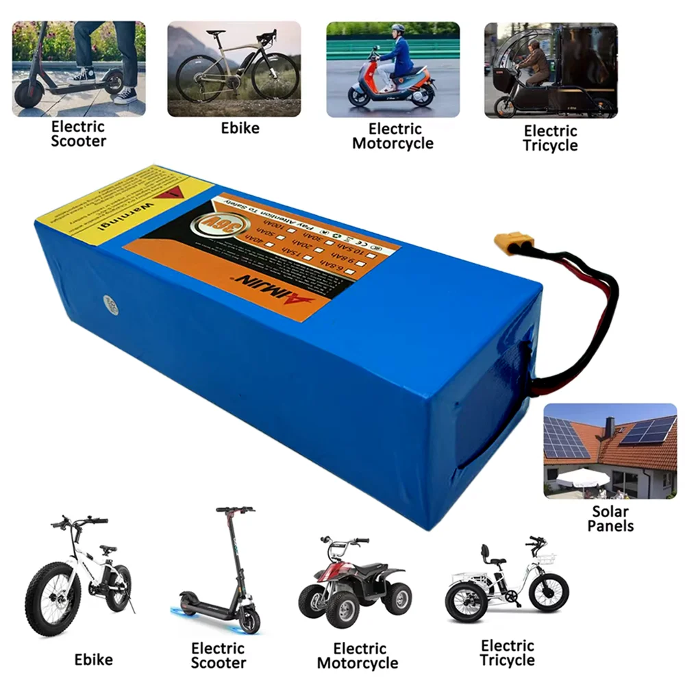 10S2P 21700 5C Lithium Battery Pack 36V 9.8Ah Power Rechargeable 500W-1000W for Electric scooters bicycle motorcycle,T JST XT60