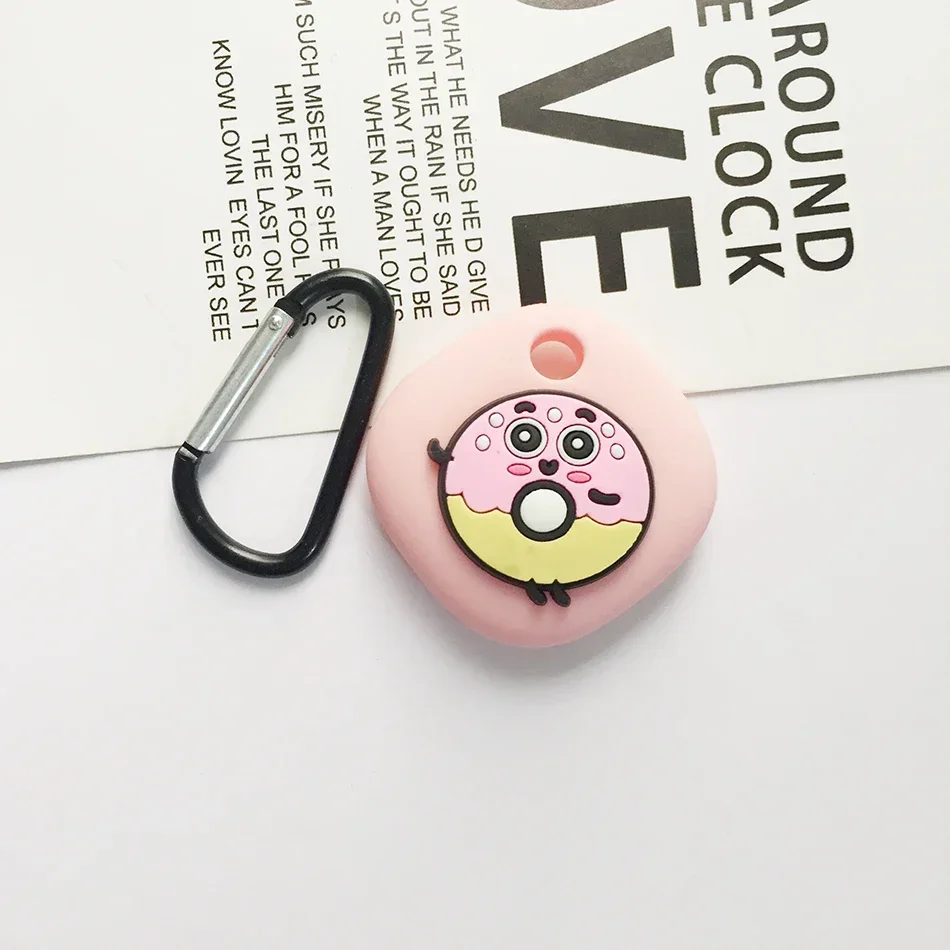 Funda protectora de silicona con dibujos animados para Samsung Galaxy SmartTag, bonita funda protectora para Galaxy Smart Tag Tracker