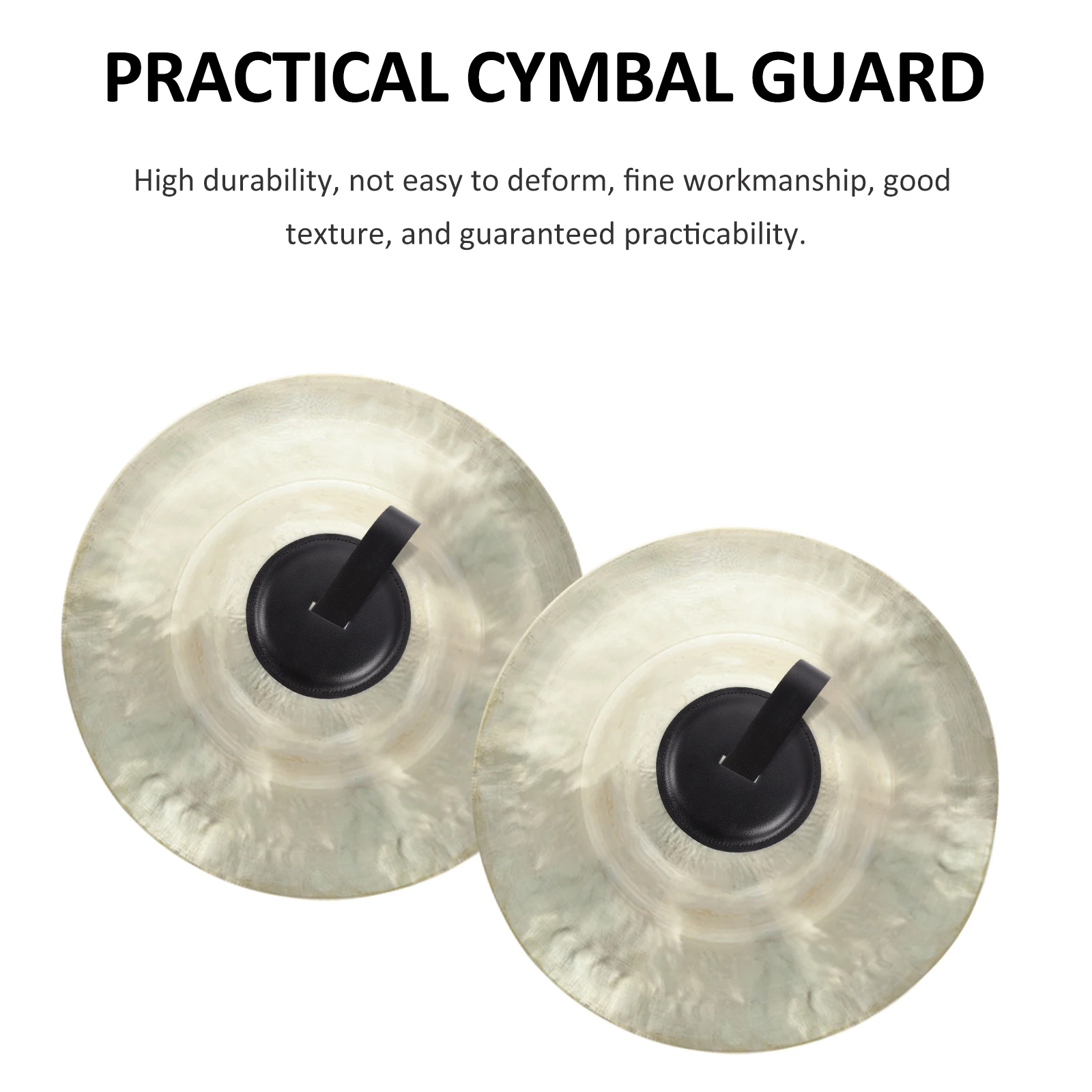 

Cowhide Handguard Black Cymbal Guard Practical Durable Accessories Strap Cushion Arm Protection Easy Replacement High
