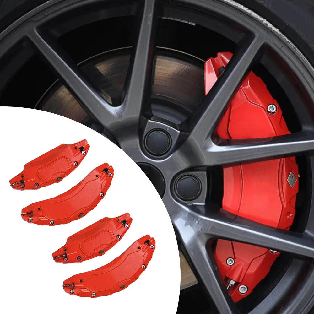 

4 pcs Brake Caliper Covers For Tesla Model Y Juniper 2025-2026 For Tesla Model Y Juniper RWD and AWD Made in USA and China