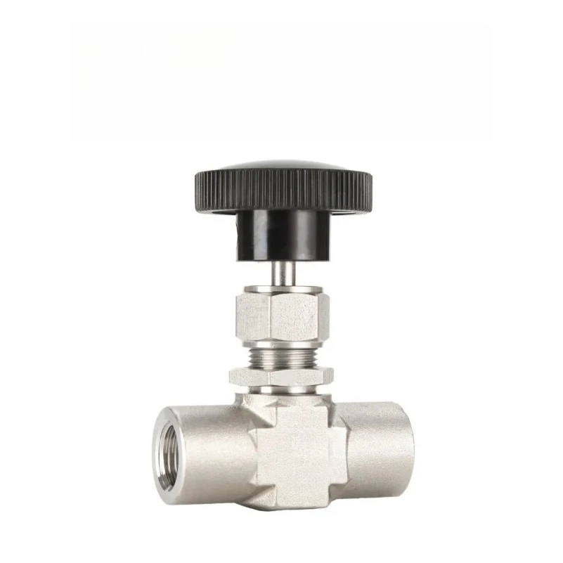 316 Stainless Steel Integral-Bonnet Needle Valves Female NPT High Pressure (6000Psi) Straight Pattern Regulating Stem