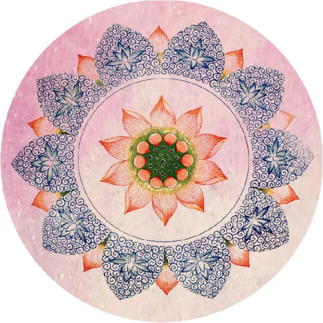 

Eco-Friendly Yoga Mat - Suede Surface & Natural Rubber Base, Non-Toxic for Yoga/Pilates, Large Round Design, 자충매트