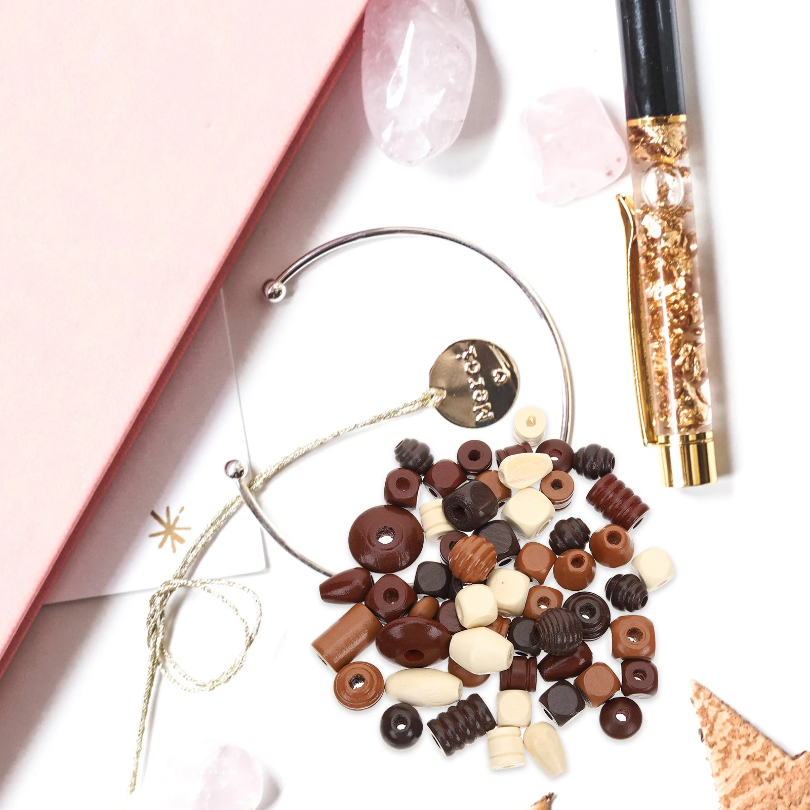 Cuentas Estilo Retro Madera Diy Artesanía Suelta Fabricación de Joyas Guirnalda Espaciador