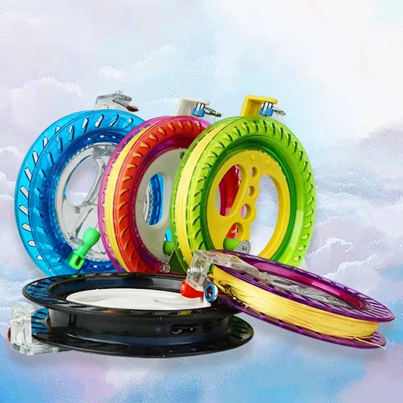 Carrete de pipa para niños, rueda de pipa abs, juego al aire libre, juguetes divertidos, rueda de línea de cuerda para pipa, accesorios grandes para pipa, juguete deportivo, diversión al aire libre