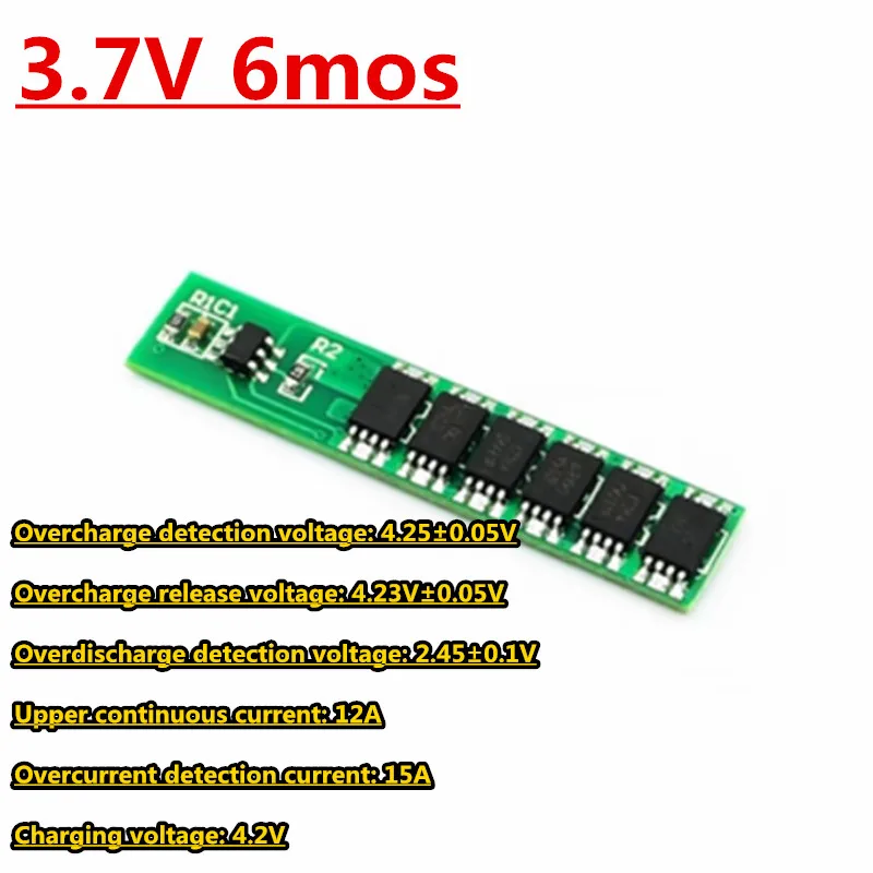 18650 Lithium Battery Charge Protection Board 3A 7.5A 12A 3.2/3.7/7.4/8.4V Charging Voltage/Short Circuit/Overcharge Prevention