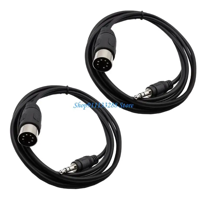 G88D Studio 3.5mm to DIN7P Cable Audios Cable DIN7P Plugs to 3.5mm Plugs for Professional Recording and Live Performances