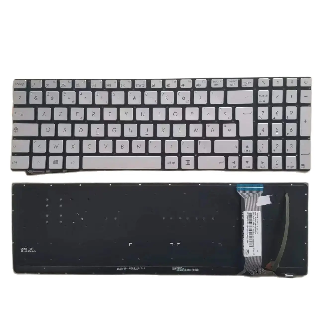 New French Keyboard For Asus GL551 GL551JK GL551JM GL551JW GL551JX N551 FR Version Silver Red