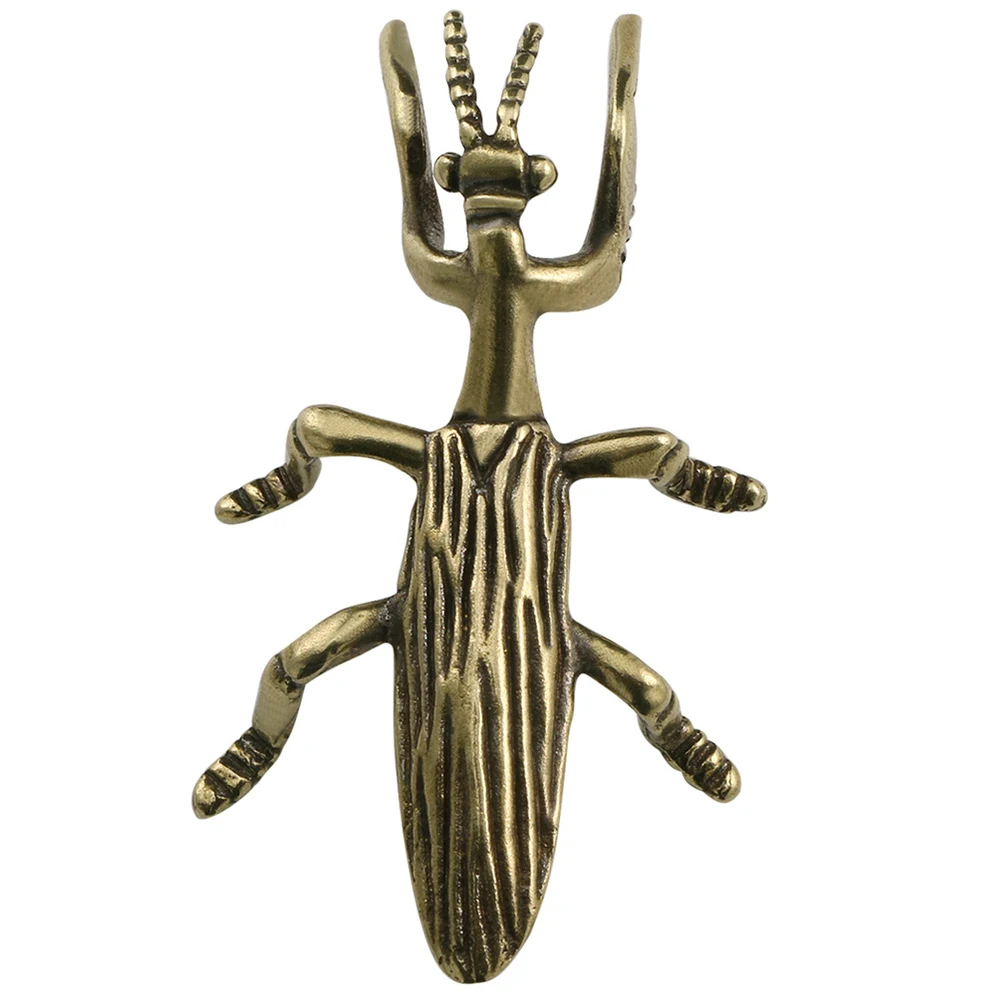 

Creative Copper Mantis Statue Small Desktop Ornament Delicate Mantle Craft Vintage Decor Home Office Decoration