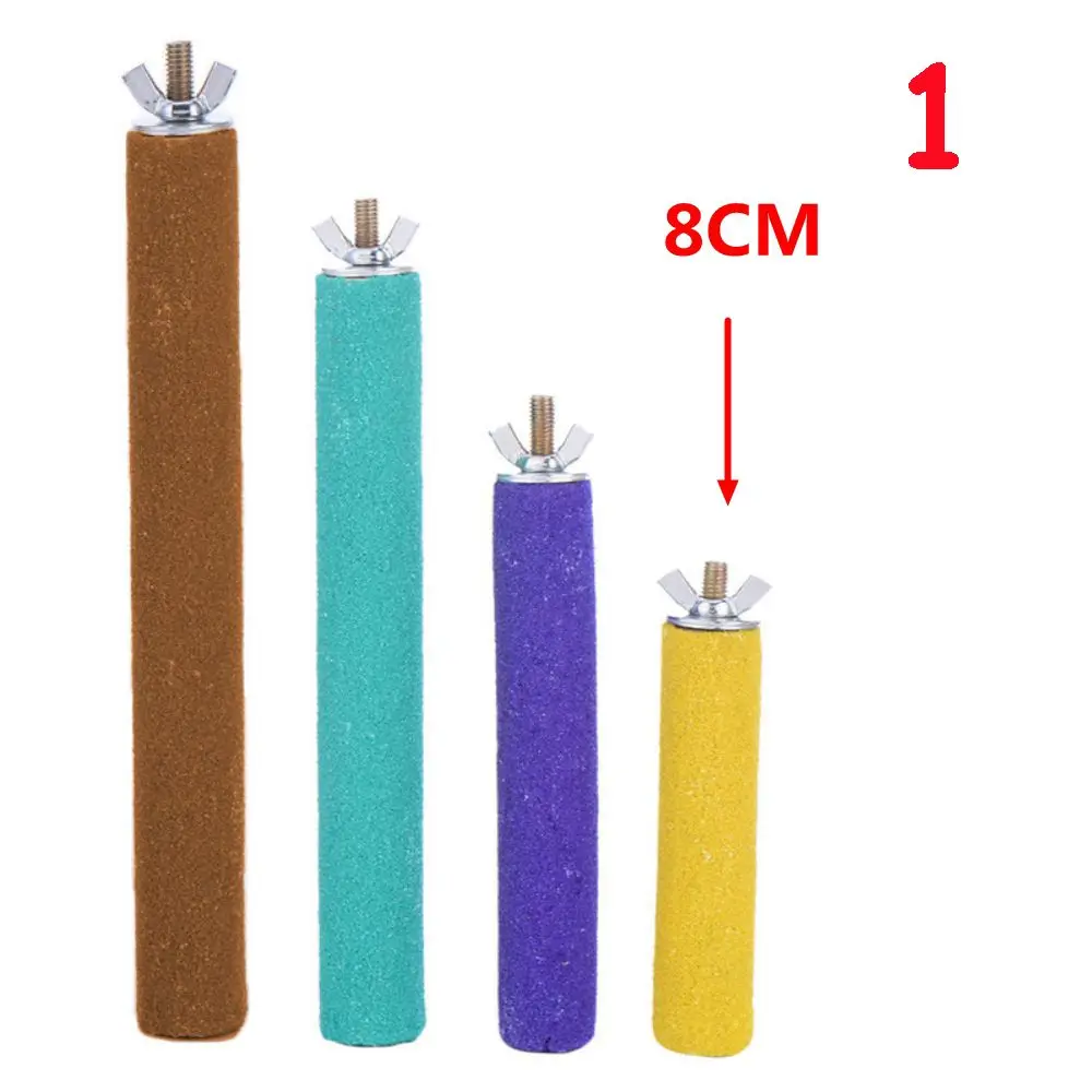 Farbe Zufällig Heißes Kauspielzeug Bisse Nagen Pfote Schleifen Vogelkäfig Station Plattform Papagei Sitzstangen Stehen